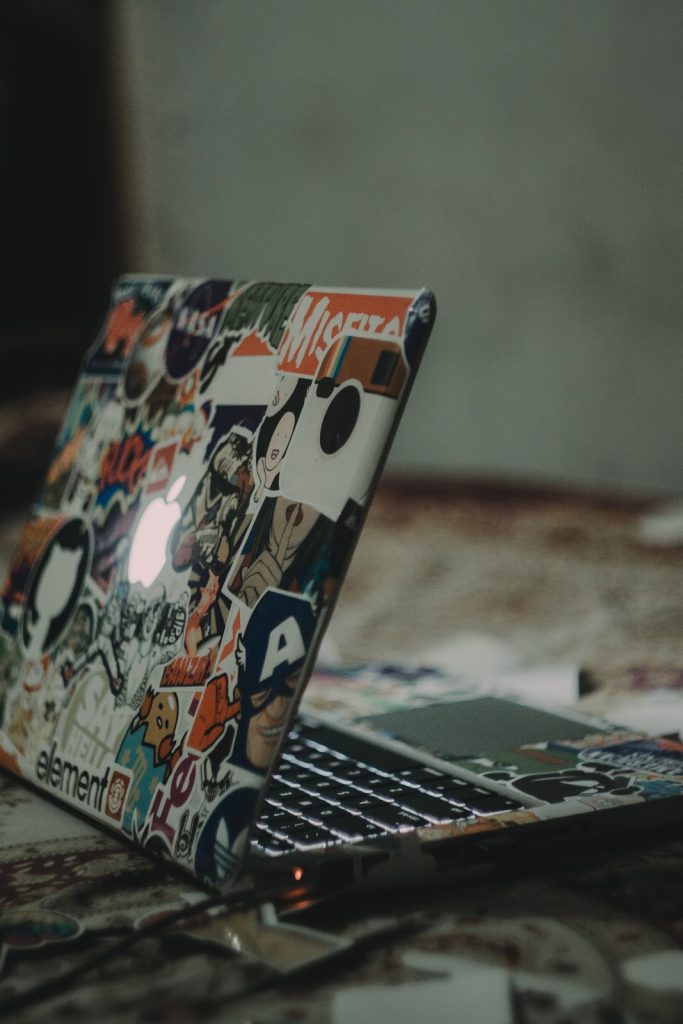 How To Design A Laptop Sticker - Sticker Residue