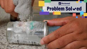 how to remove sticker residue from glass